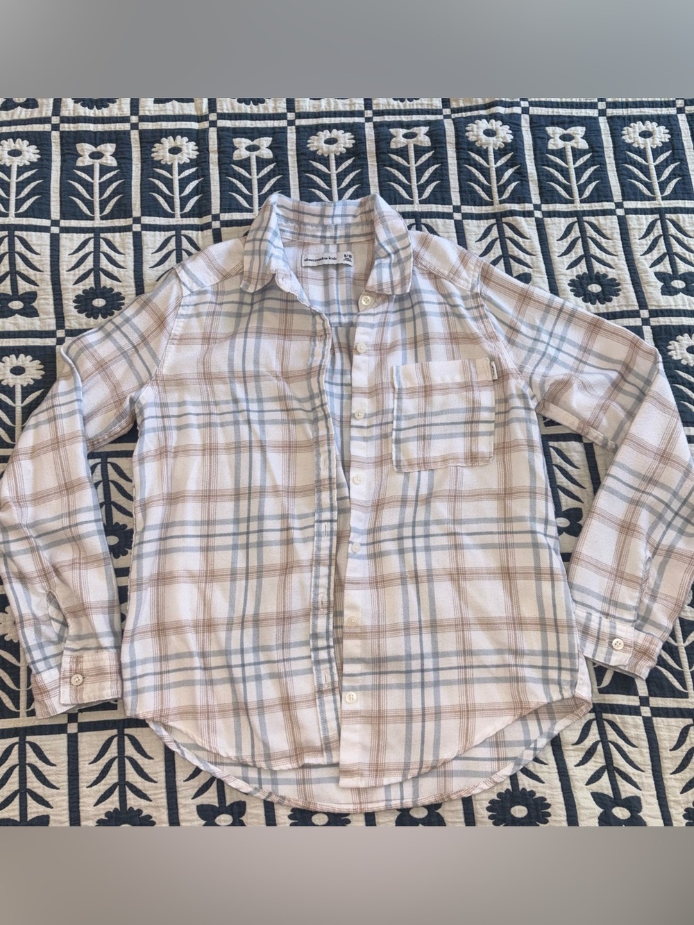 Abercrombie Kids Plaid Button Up Flannel Size 9/10